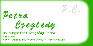 petra czegledy business card